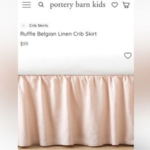 COPY - Pottery Barn Crib Skirt